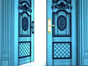 double door 03 3D Model