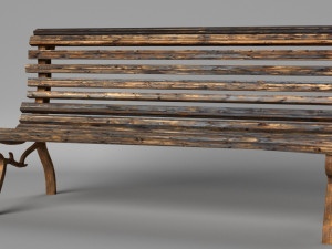 park bench 3D Model