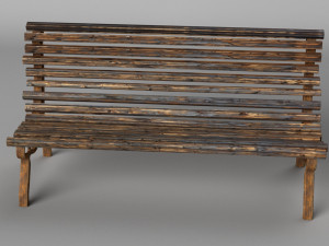 park bench Modelo 3D