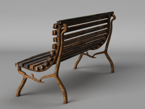 park bench Modelo 3D