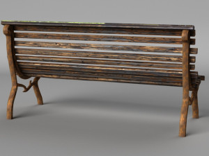 park bench Modelo 3D