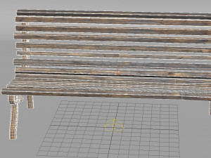 park bench Modelo 3D
