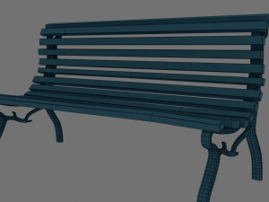park bench Modelo 3D