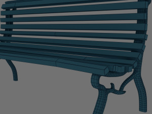 park bench Modelo 3D