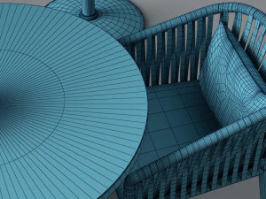 conjunto de sof&aacute;s de jard&iacute;n Modelo 3D