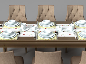dining table Modelo 3D