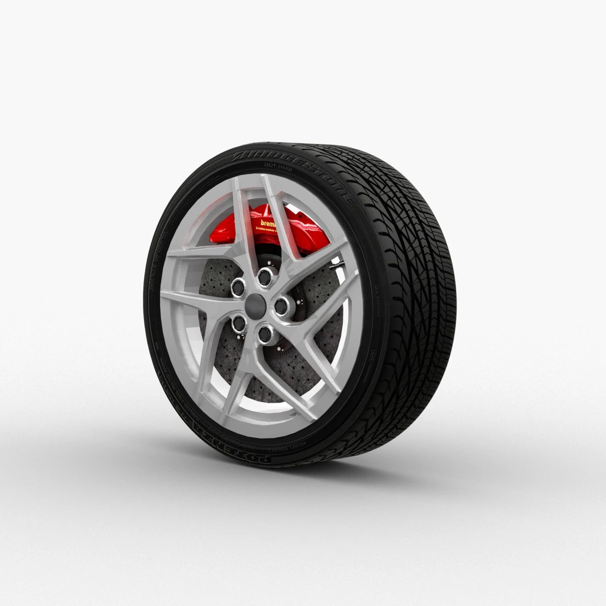wheel rim 3D Model .c4d .max .obj .3ds .fbx .stl .blend 
