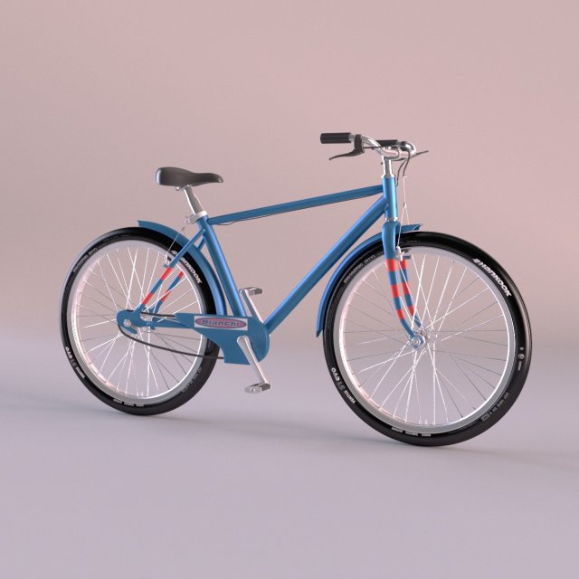 bicycle Model 3D .c4d .max .obj .3ds .fbx .stl .blend 