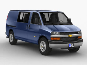 시보레 익스프레스 밴 3D 모델