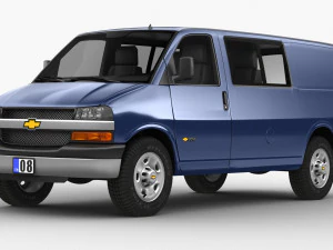 chevrolet express vans 3D Model