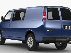 chevrolet express vans 3D Model