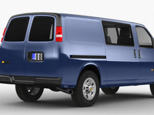 chevrolet express vans 3D Model