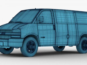 chevrolet express vans 3D Model