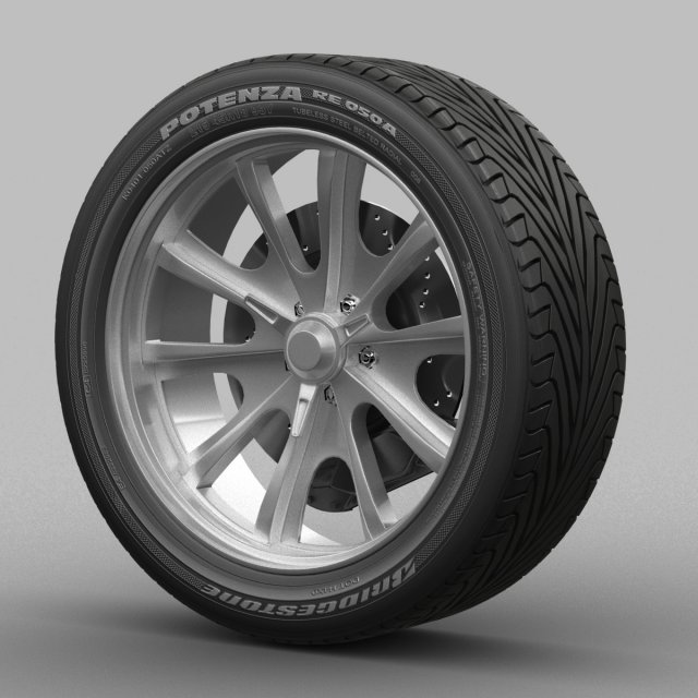rim wheel 3D 模型 .c4d .max .obj .3ds .fbx .stl .blend 