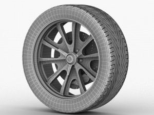 rim wheel 3D 模型