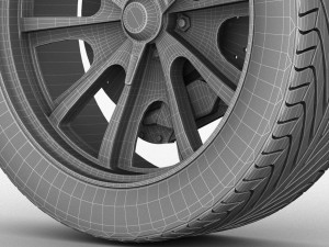 rim wheel 3D 模型