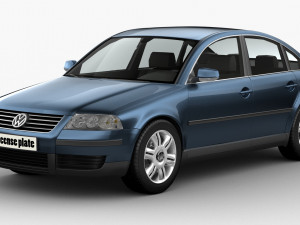 volkswagen passat 19 tdi Modelo 3D