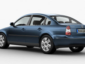 volkswagen passat 19 tdi Modelo 3D