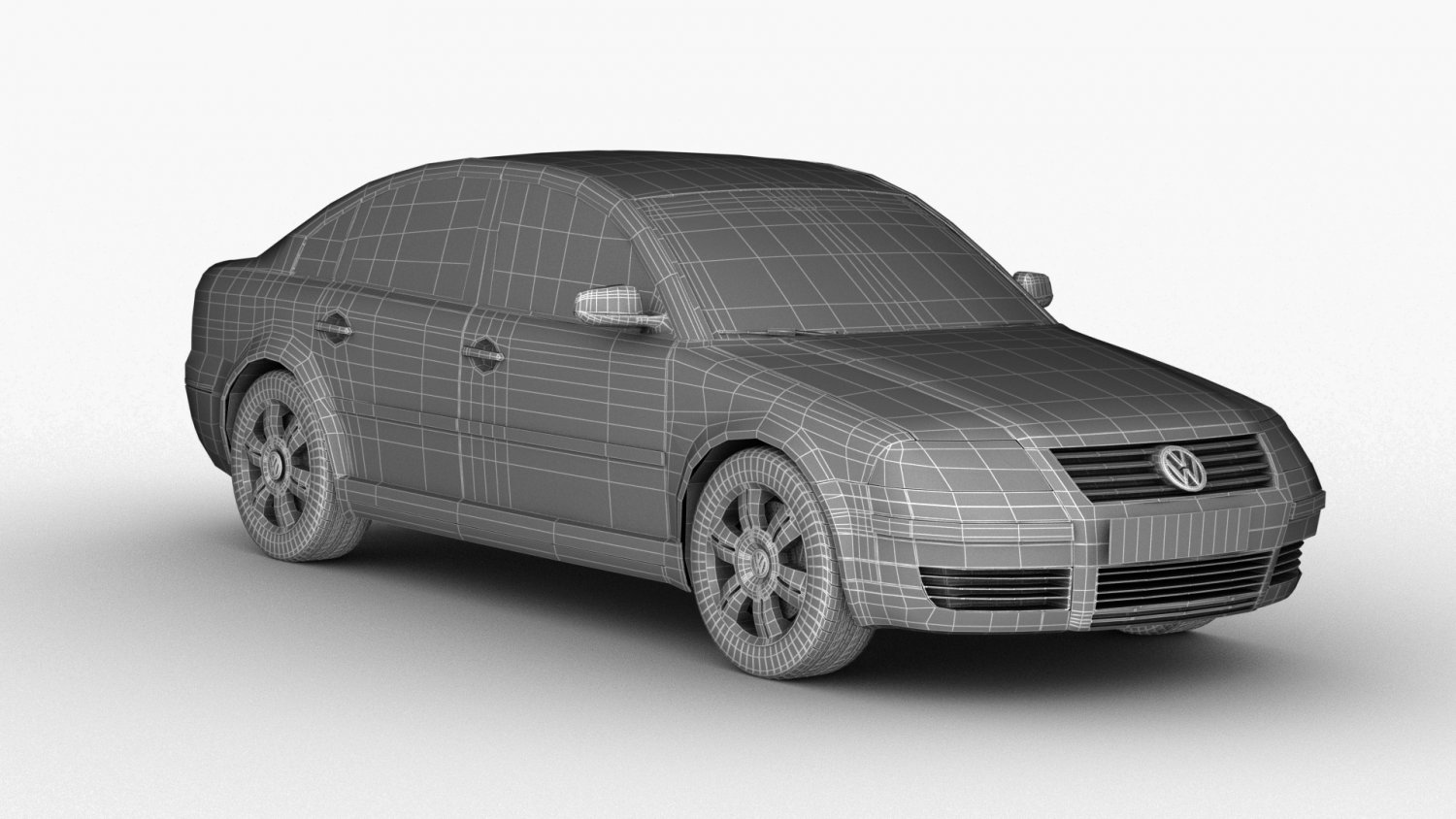 volkswagen passat b6 3D Model in Sedan 3DExport