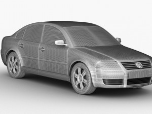 volkswagen passat 19 tdi Modelo 3D