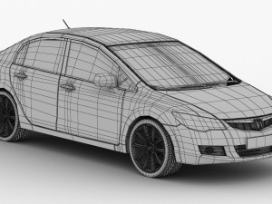 honda civic Modèle 3D