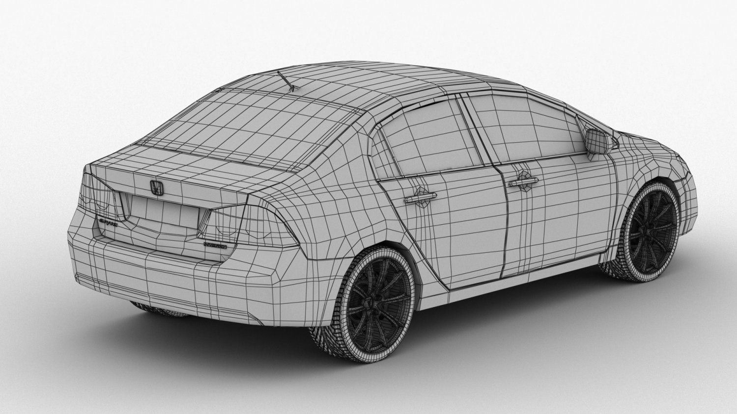 honda civic 3D Модель in Седан 3DExport