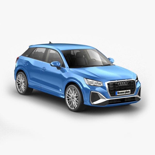 audi q2 3D Model .c4d .max .obj .3ds .fbx .stl .blend 