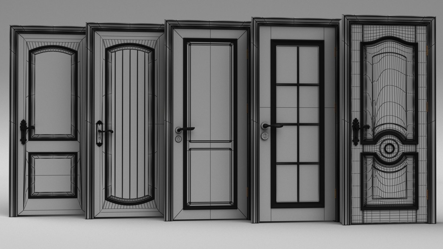 Двери archicad. Door 3d model. 3d Door. 3 Doors.