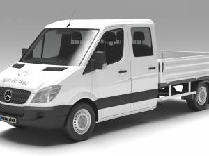Mercedes Benz Sprinter Double Cab Pickup 3D Модель