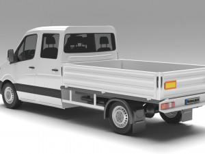 Mercedes Benz Sprinter Double Cab Pickup 3D Модель