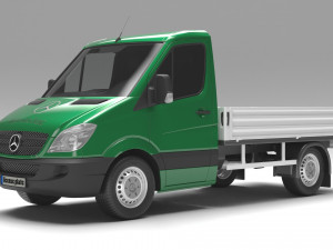 Mercedes Benz Sprinter Van Cab Pickup 3D Модель