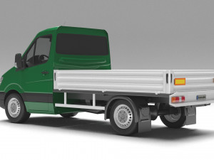 Mercedes Benz Sprinter Van Cab Pickup 3D Модель