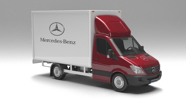 MERCEDES-BENZ SPRNTER 316 CDI BAKGAVELLYFT 3D मॉडल .c4d .max .obj .3ds .fbx .stl .blend 