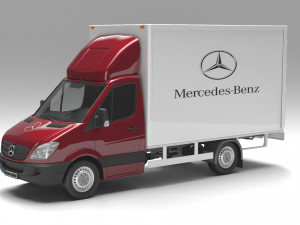 MERCEDES-BENZ SPRNTER 316 CDI BAKGAVELLYFT 3D मॉडल