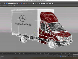 MERCEDES-BENZ SPRNTER 316 CDI BAKGAVELLYFT 3D मॉडल