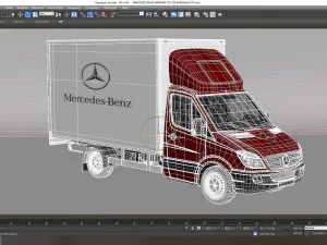 MERCEDES-BENZ SPRNTER 316 CDI BAKGAVELLYFT 3D Model
