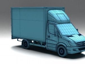 MERCEDES-BENZ SPRNTER 316 CDI BAKGAVELLYFT 3D मॉडल