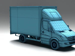 MERCEDES-BENZ SPRNTER 316 CDI BAKGAVELLYFT 3D Model
