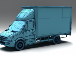 MERCEDES-BENZ SPRNTER 316 CDI BAKGAVELLYFT 3D मॉडल