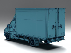 MERCEDES-BENZ SPRNTER 316 CDI BAKGAVELLYFT 3D मॉडल