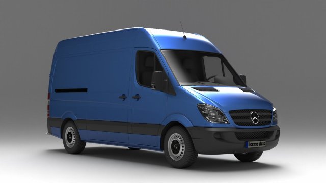 MERCEDES BENZ SPRNTER Modèle 3D .c4d .max .obj .3ds .fbx .stl .blend 