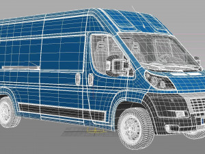 Fiat Ducato Van 3D 모델