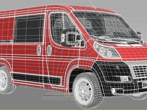 Fiat Ducato Van 3D Модель