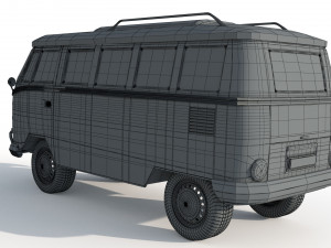 Volkswagen 1974 T1 Transporter 3D Модель
