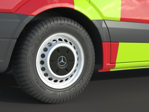 Mercedes Benz Sprinter Fire Rescue 3D मॉडल
