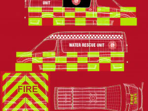 Mercedes Benz Sprinter Fire Rescue 3D Model