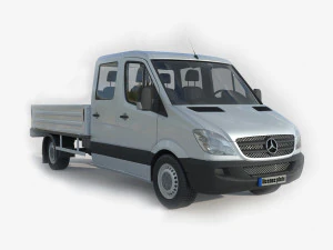 Mercedes Benz Sprinter Double Cab Pickup 3D Model