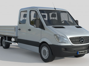 Mercedes Benz Sprinter Double Cab Pickup 3D Модель