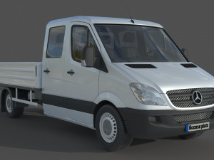 Mercedes Benz Sprinter Double Cab Pickup 3D Модель