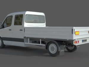 Mercedes Benz Sprinter Double Cab Pickup 3D Модель